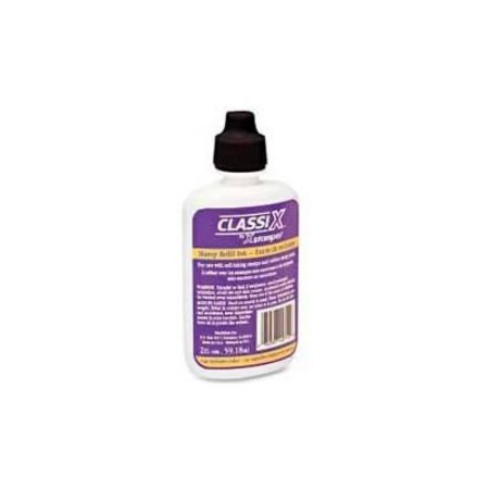 SHACHIHATA INC. Xstamper® Classix Refill Ink, For Classix Self-Inking Stamps Only, 2 fl. oz. Bottle, Black 40712